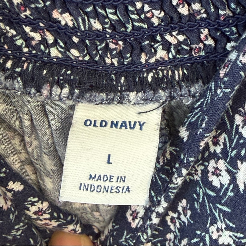 Old Navy Blue Floral Jumpsuit - Picture 7 of 7